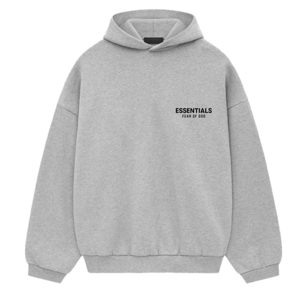 Essentials Fear of God M Light heather gray hoodie(192HO246258F)(0715)